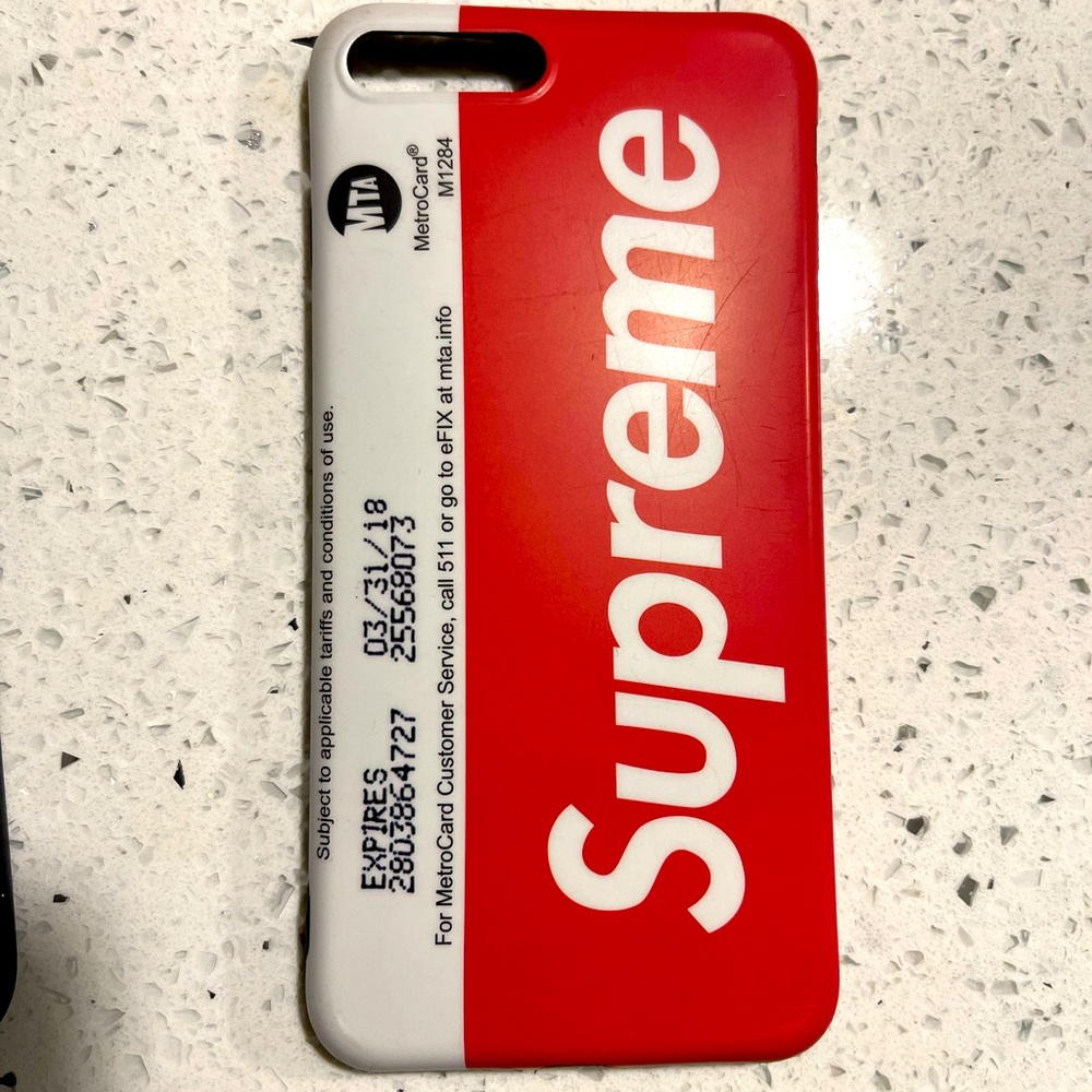 Supreme /MTA pass 7Plus iPhone case